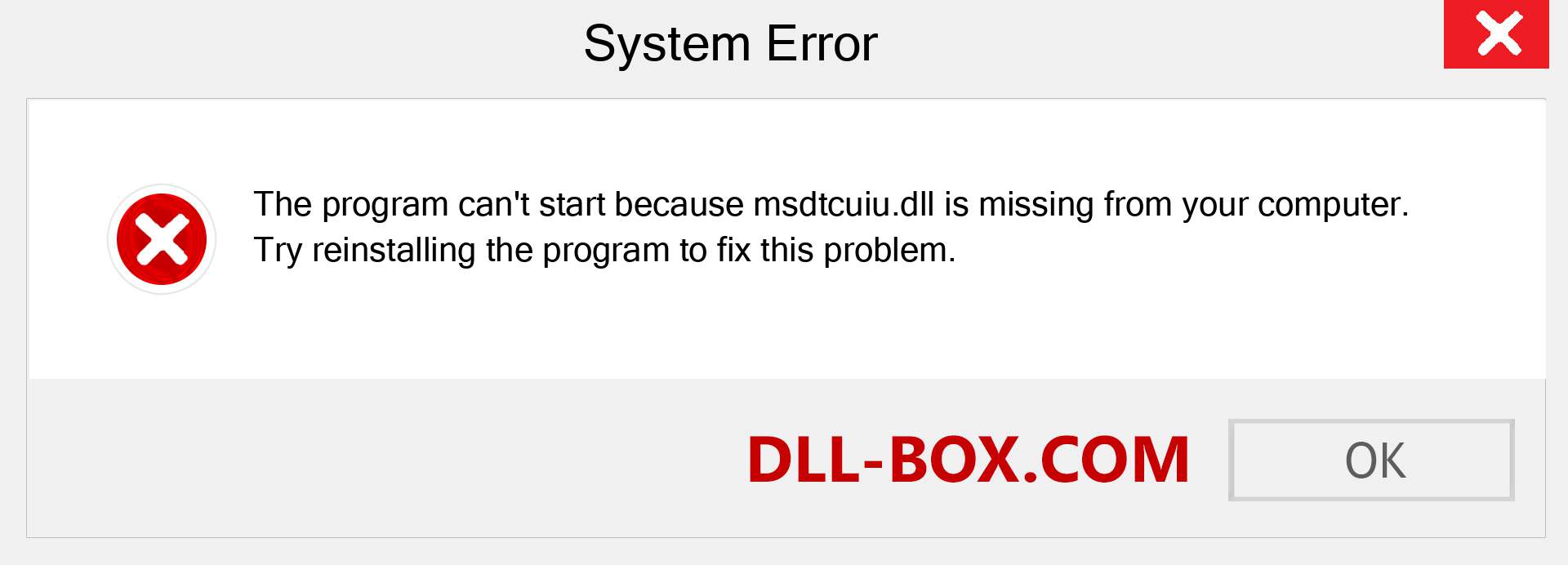  msdtcuiu.dll file is missing?. Download for Windows 7, 8, 10 - Fix  msdtcuiu dll Missing Error on Windows, photos, images